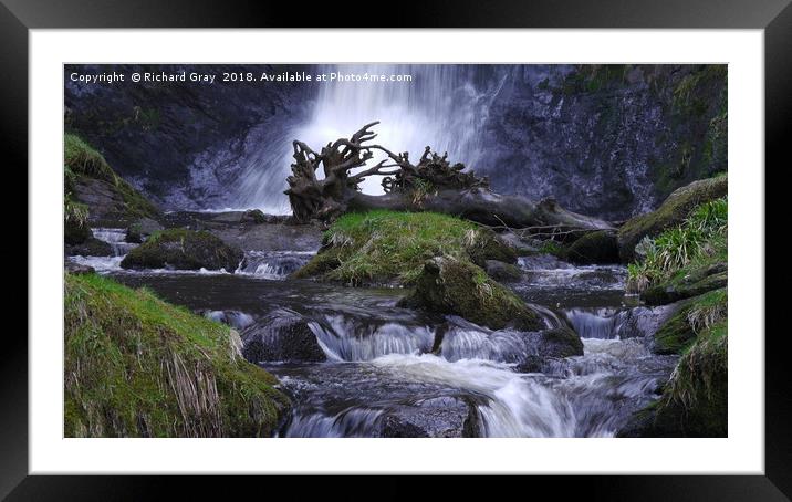The stunning Pistyll Rhaeadr Waterfall, Snowdonia Framed Mounted Print by Richard Gray