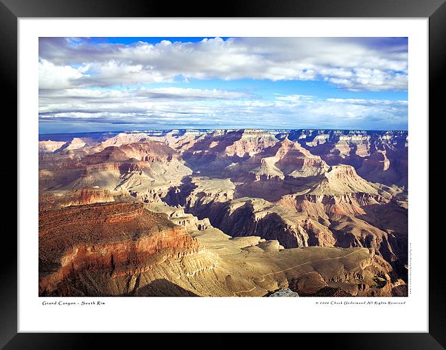 Grand Canyon - South Rim  Framed Print by Chuck Underwood