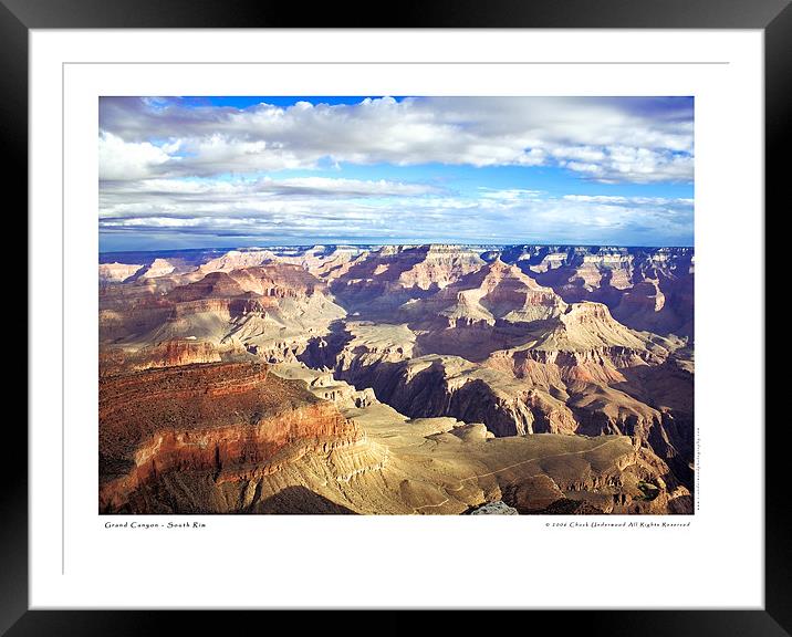 Grand Canyon - South Rim  Framed Mounted Print by Chuck Underwood