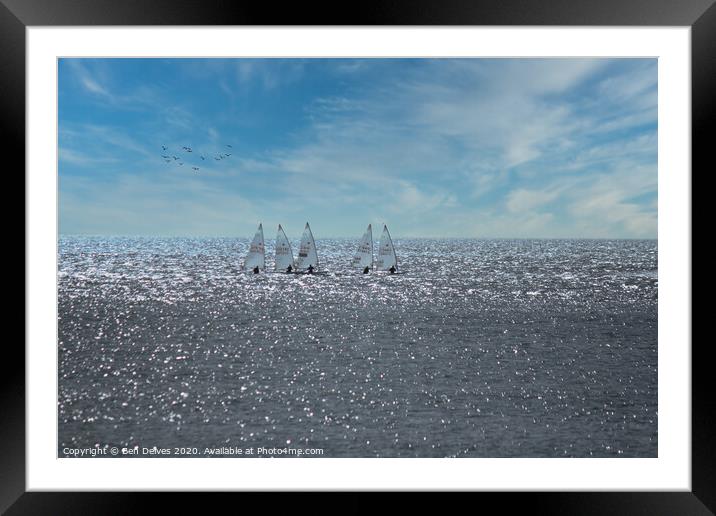 Serene Sailing in Portugal Framed Mounted Print by Ben Delves