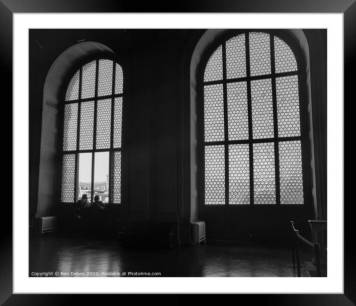 Italian windows Framed Mounted Print by Ben Delves