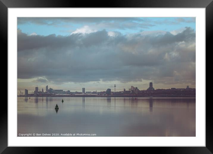 Liverpool's Iconic Skyline Framed Mounted Print by Ben Delves