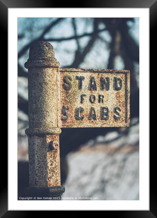 Five Cabs Framed Mounted Print by Ben Delves