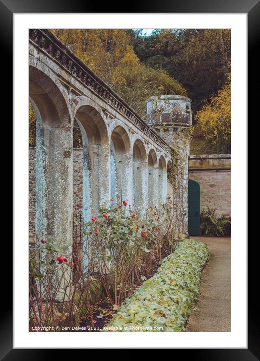 The Enchanting Rose Garden of Abbotsford House Framed Mounted Print by Ben Delves