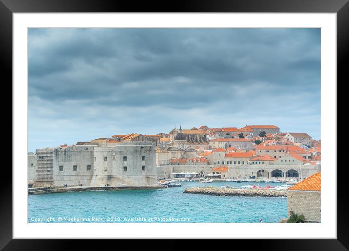 Dubrovnik Old Town Framed Mounted Print by Madhurima Ranu