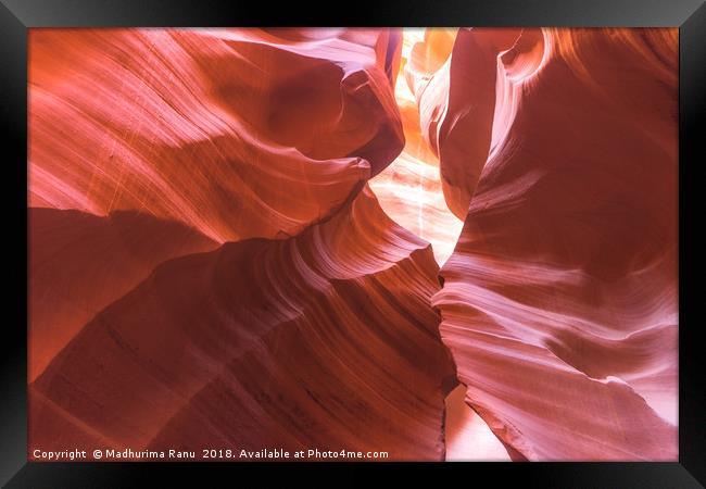 Antelope Canyon, Arizona Framed Print by Madhurima Ranu