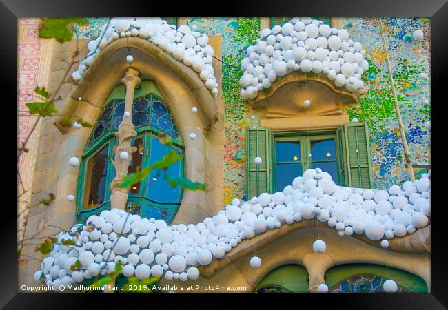 Beautiful Casa Batllo at Barcelona Framed Print by Madhurima Ranu