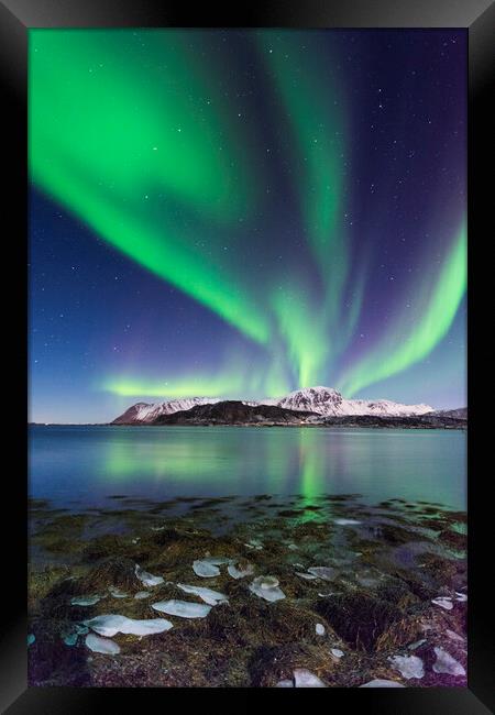 Lofoten lights Framed Print by Lukasz Lukomski