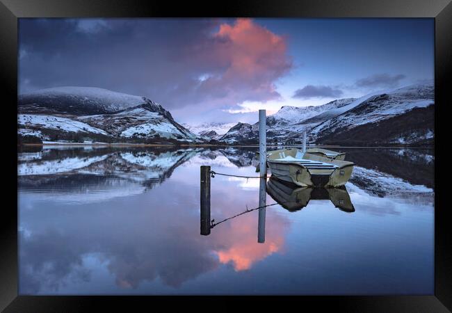 Lake Nantlle Framed Print by Lukasz Lukomski