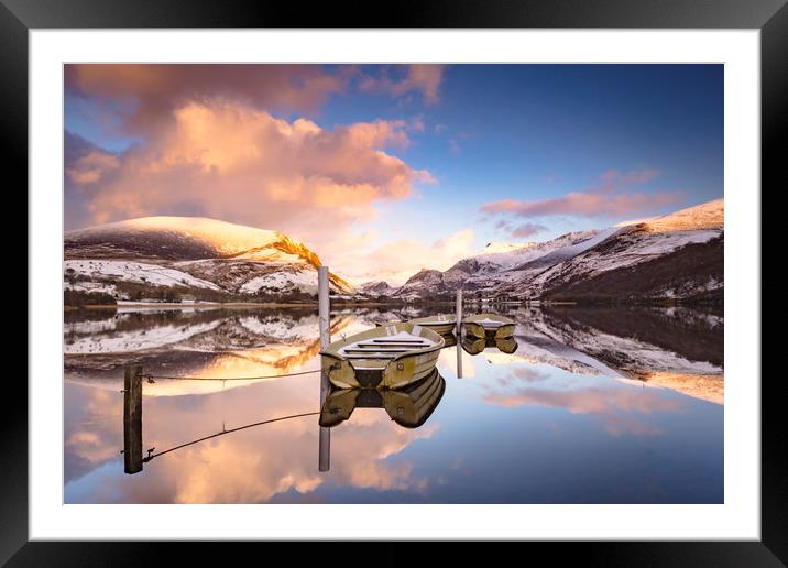 Llyn Nantlle Uchaf Framed Mounted Print by Lukasz Lukomski