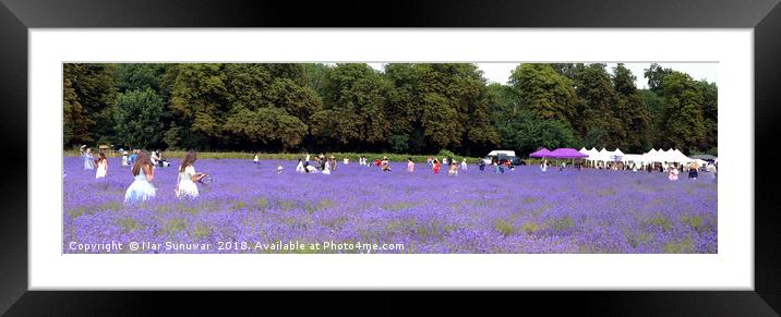 Mayfield Laveder Farm Framed Mounted Print by Nar Sunuwar