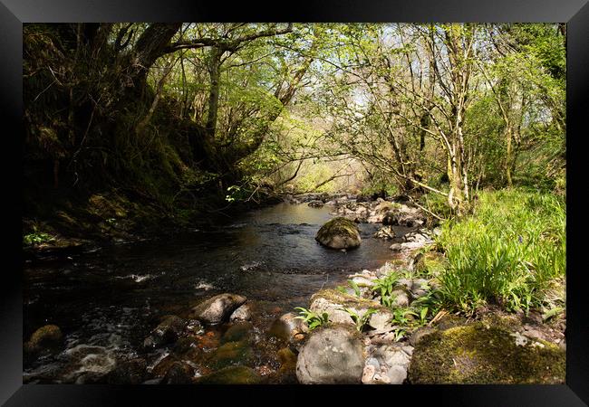 Hidden Loch Framed Print by Karen Shaw