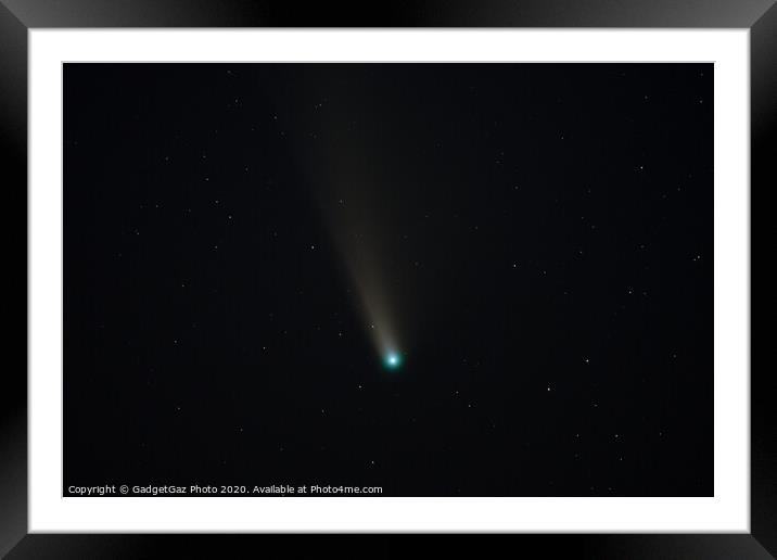 Comet Neowise C/2020 F3 Framed Mounted Print by GadgetGaz Photo