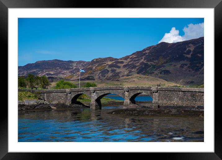 Eilean Donan castle bridge  Framed Mounted Print by stuart bingham