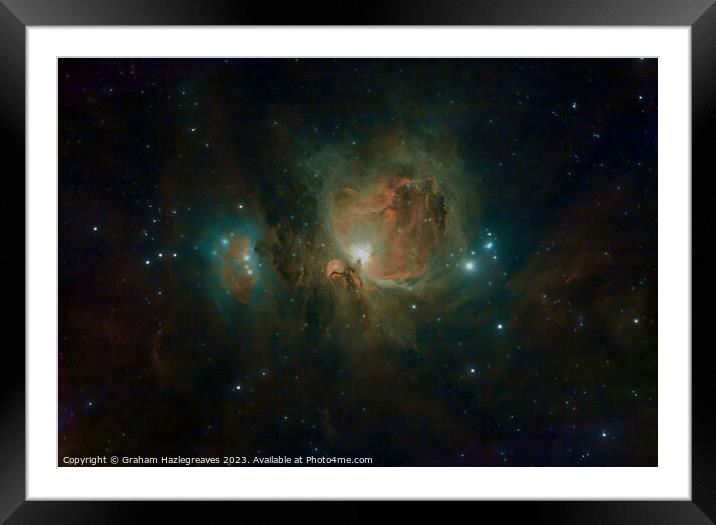 The Great Orion Nebula Framed Mounted Print by Graham Hazlegreaves