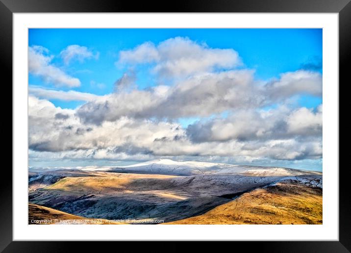 Winter in the Brecon Beacons Framed Mounted Print by Kevin Arscott