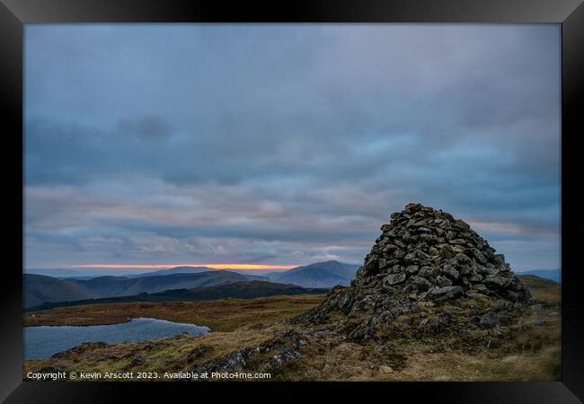 Glasgwm Mountain, Snowdonia Framed Print by Kevin Arscott