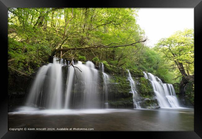 Gentle Waterfall Framed Print by Kevin Arscott