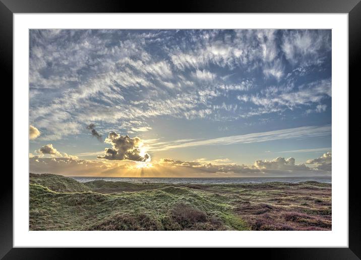 From dunes to sky Framed Mounted Print by Kevin Arscott
