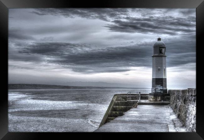 Porthcawl Lighthouse, South Wales Framed Print by Kevin Arscott