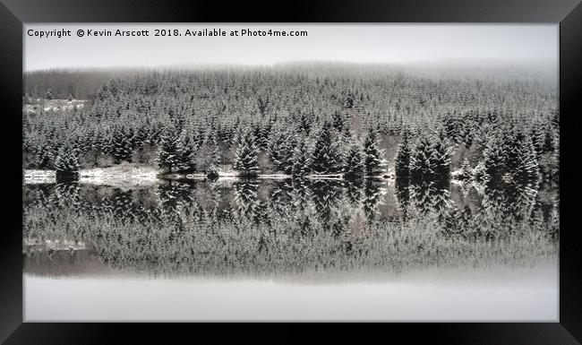 Llwyn-on Reservoir Framed Print by Kevin Arscott