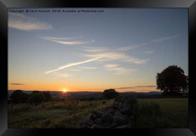 South Wales Sunset Framed Print by Kevin Arscott