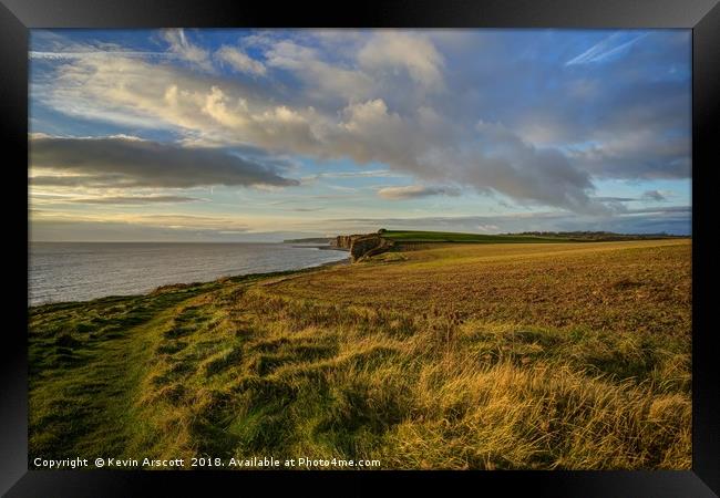 The view towards Nash Point, South Wales Framed Print by Kevin Arscott