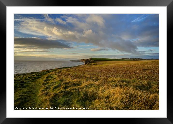 The view towards Nash Point, South Wales Framed Mounted Print by Kevin Arscott