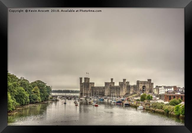 Caernarfon Castle Framed Print by Kevin Arscott