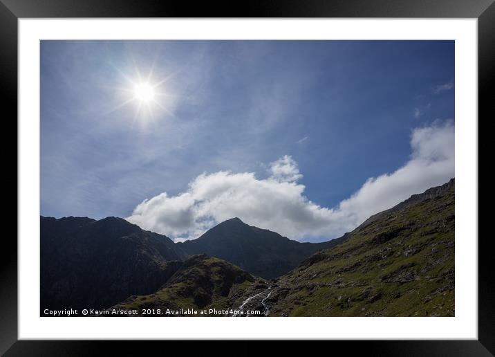 Snowdon Mountain Framed Mounted Print by Kevin Arscott