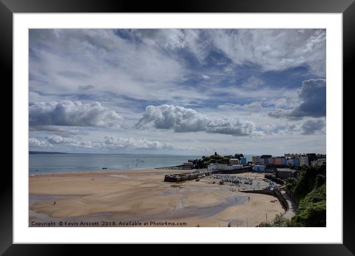 Tenby Harbour, Wales Framed Mounted Print by Kevin Arscott