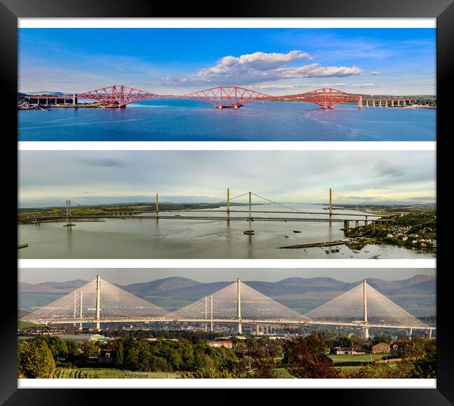 Three Forth Bridges Framed Print by Keith Rennie