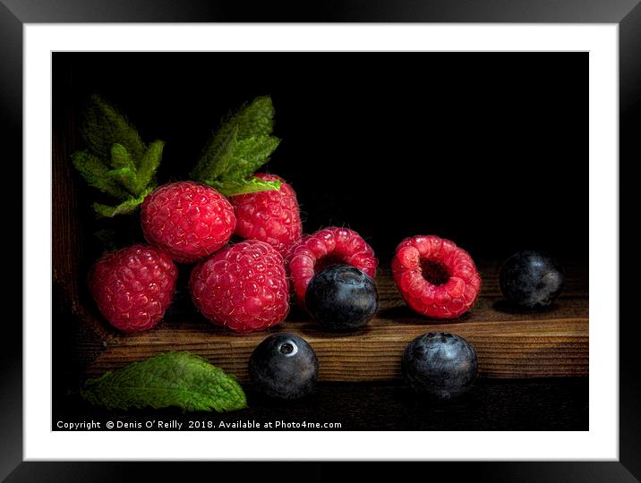 Summer Fruits Framed Mounted Print by Denis O’ Reilly