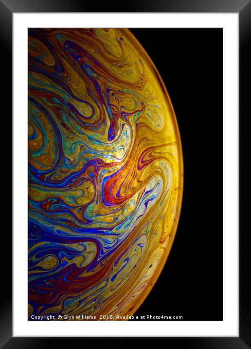 Planet Bubble Framed Mounted Print by Glyn Williams