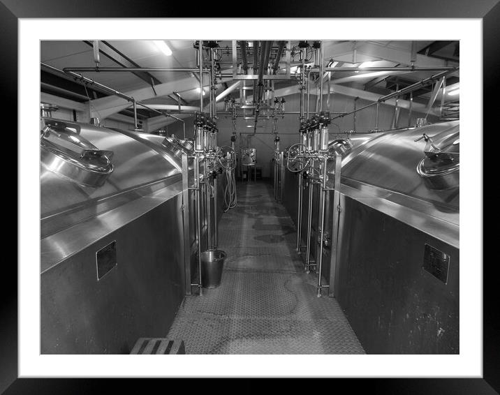 Towering Vats of Brew Framed Mounted Print by Simon Hill