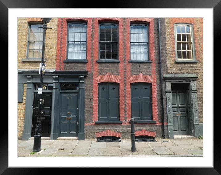 Spitalfields Architecture Framed Mounted Print by Simon Hill