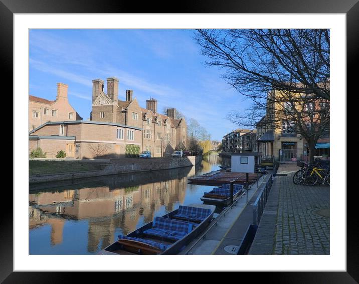 Majestic view of Magdalene College Framed Mounted Print by Simon Hill