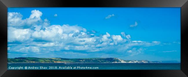 Cliffs of Weymouth, UK Framed Print by Andrew Shaw