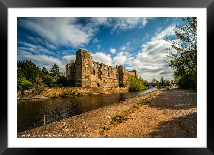 Newark Castle Framed Mounted Print by Peter Anthony Rollings