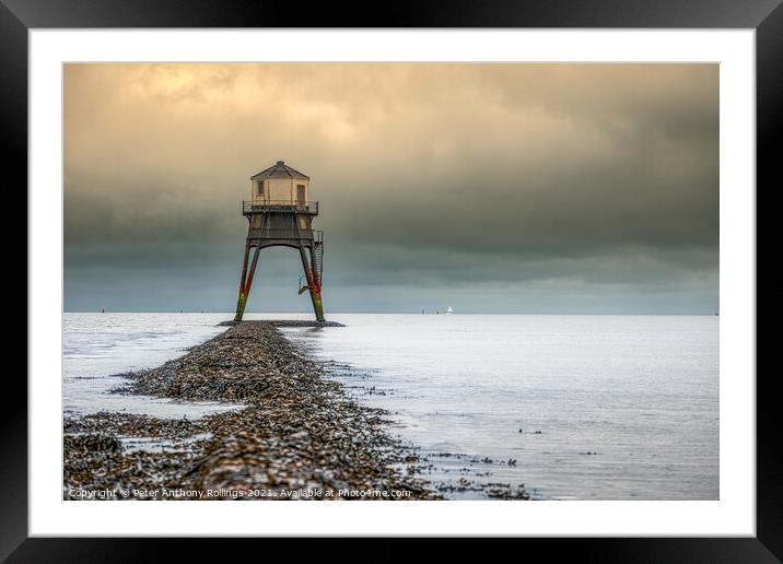 Dovercourt Low Lighthouse Framed Mounted Print by Peter Anthony Rollings