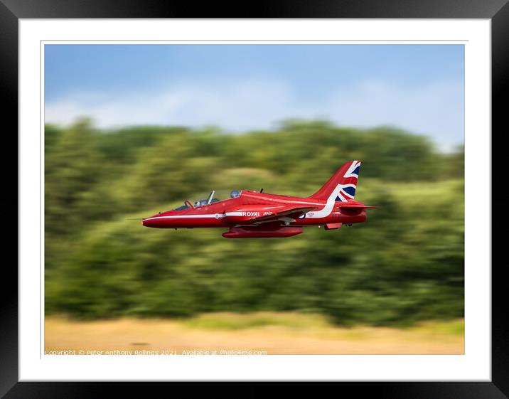 Zooming Framed Mounted Print by Peter Anthony Rollings
