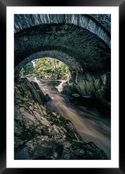 River Rush Framed Mounted Print by Peter Anthony Rollings