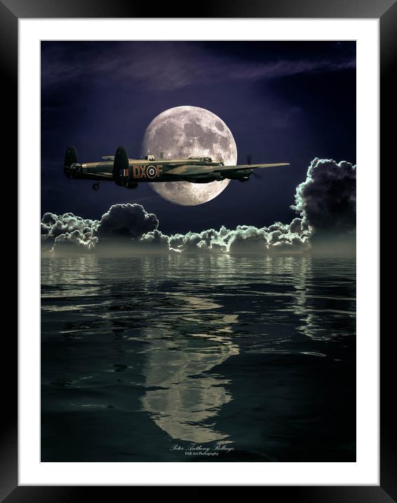 Solo by Moonlight Framed Mounted Print by Peter Anthony Rollings