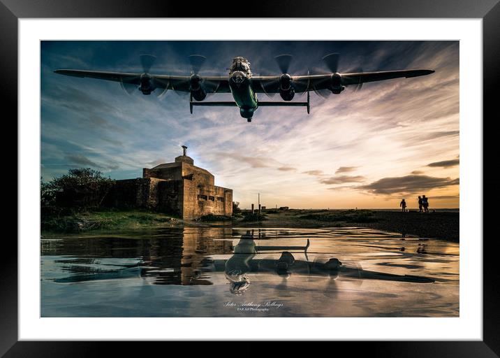 Landguard Lancaster Framed Mounted Print by Peter Anthony Rollings