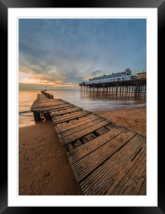 Jetty's & Piers Framed Mounted Print by Peter Anthony Rollings