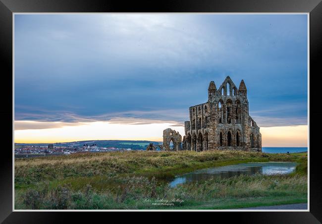 Whitby Abbey Framed Print by Peter Anthony Rollings