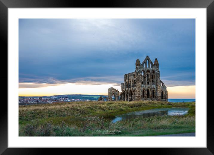 Whitby Abbey Framed Mounted Print by Peter Anthony Rollings