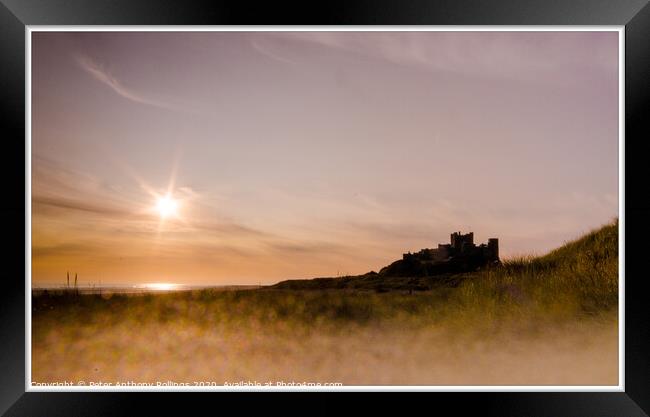 Bamburgh Castle Framed Print by Peter Anthony Rollings