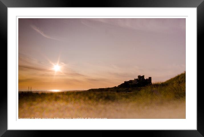 Bamburgh Castle Framed Mounted Print by Peter Anthony Rollings
