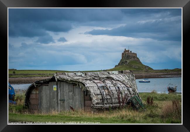 Holy Island Framed Print by Peter Anthony Rollings